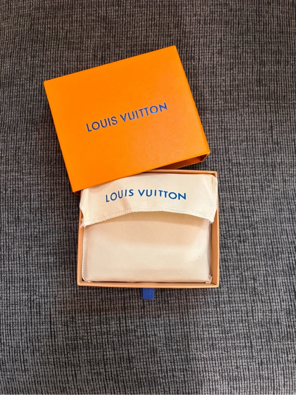 Louis Vuitton Black Monogram Bi-Fold Wallet with Orange Box